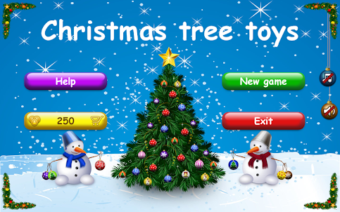 Christmas tree toys. Happy New