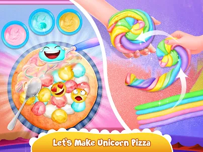 Unicorn Pizza - Rainbow Food