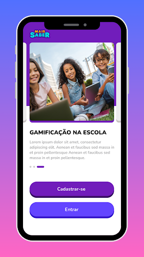 Android application Mais Saber screenshort