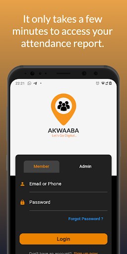 Android application Akwaaba screenshort