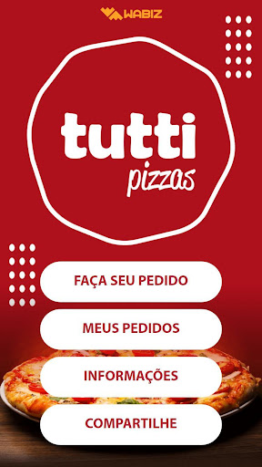 Android application Tutti Pizzas Delivery screenshort