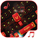 Red Robot Music keyboard Theme icon