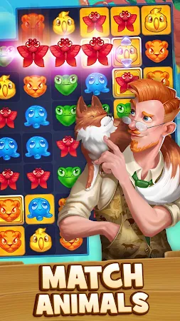 Game screenshot Animal Drop Safari - Match 3 mod apk