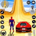 Superhero Car: Mega Ramp Games 2.68