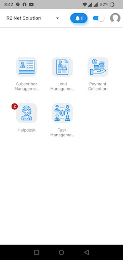 Android application R2 Net Admin screenshort