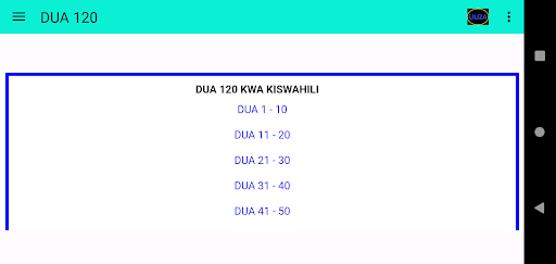 Dua na Adhkar 120 za Mtume Screen 2