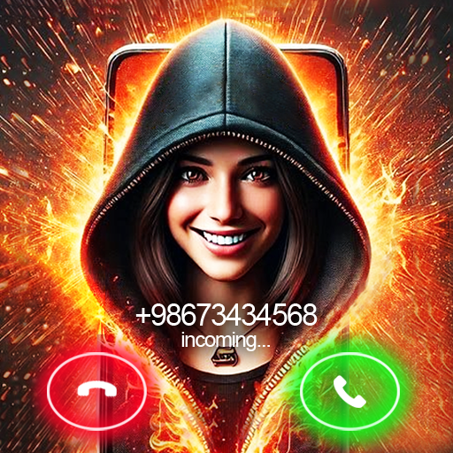 Phone caller screen-call theme Logo