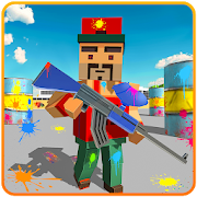 Paintball Shooter Game: Blocky World  Icon