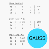 Gaussian elimination App icon