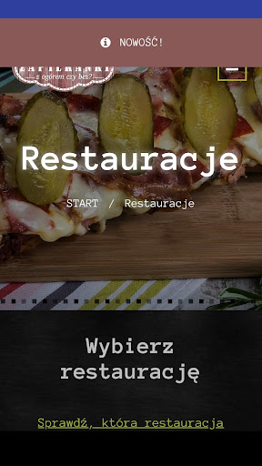 Android application Zapiekanki z Ogórem czy Bez screenshort
