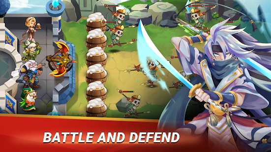 Castle Defender Premium: Anh hùng phòng thủ nhàn rỗi TD