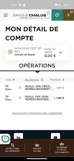 Banque Chalus Screen 2