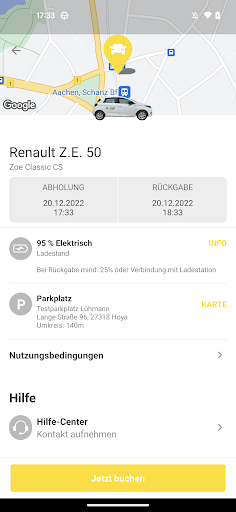 CLASSIC Car Sharing Screen 3