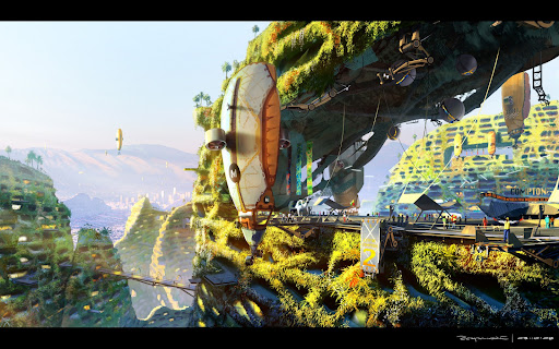 Android application Future City Wallpapers screenshort