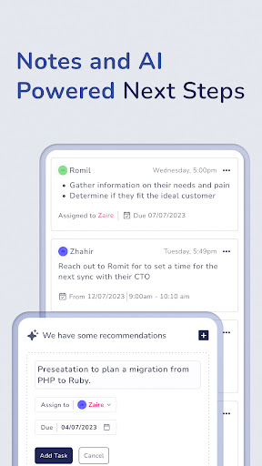 Sales Sparrow Screen 2