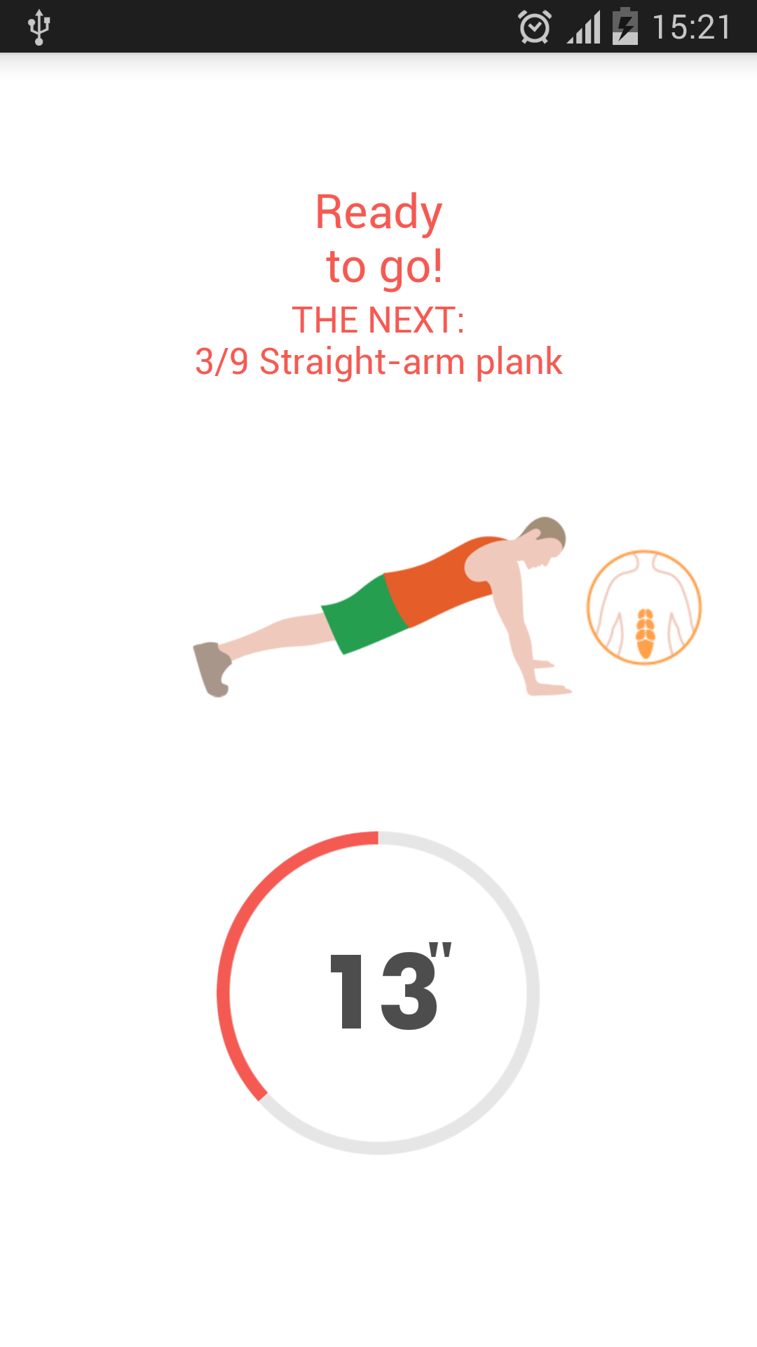 Android application Abs workout 7 minutes screenshort
