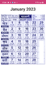 Punjabi Calendar 2023 Unknown
