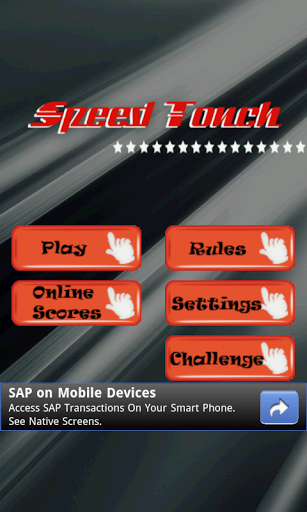 Android application Touch The Numbers screenshort