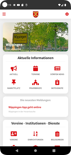 Wippingen App Screen 2