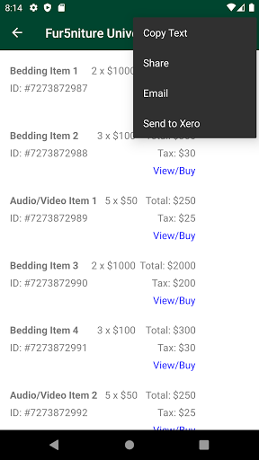 Xiippy Data-Rich Payments Screen 3