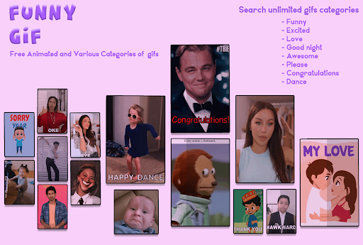 Android application Funny GIF - GIF For Messages screenshort