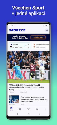 Android application Sport.cz screenshort