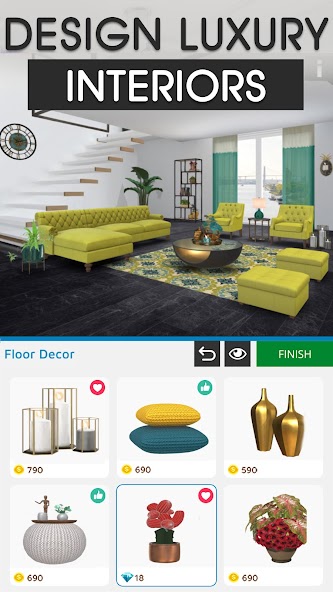 Home Makeover - Decorate House 1.7 APK + Mod (Unlimited money) untuk android