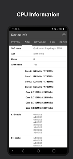 Android Device Info: 2022 Screen 3