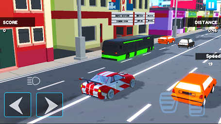 Highway Car Race Simulation Fast Cars Racing