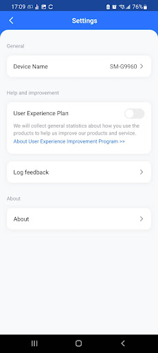 Android application iiyama Share screenshort