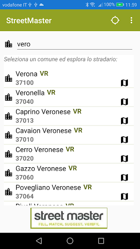CAP Comuni Strade -StreetWise Screen 2