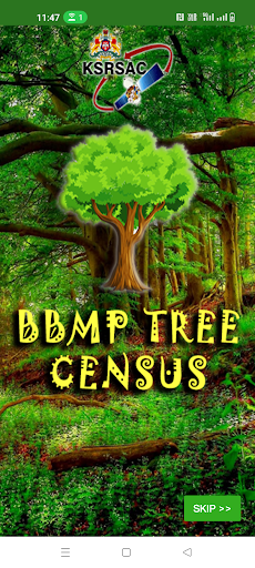 Android application Bengaluru Tree Census screenshort