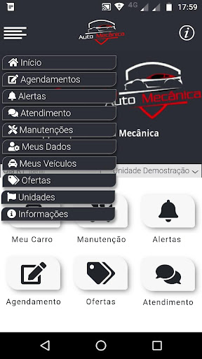 Android application Auto Mecânica Especializada screenshort