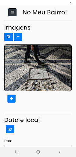 Android application No meu Bairro! screenshort