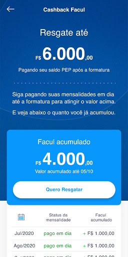 Android application Facul screenshort