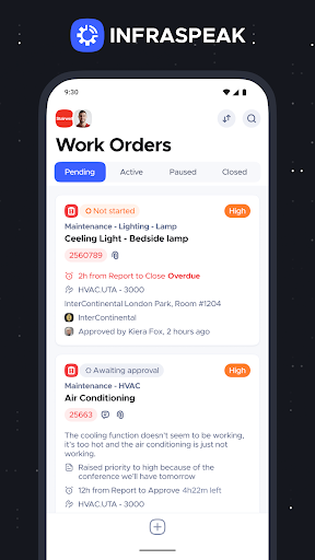 Android application Infraspeak Next screenshort