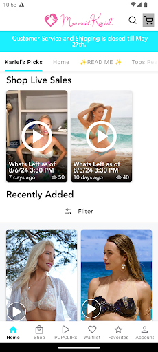 Android application MermaidKariel screenshort