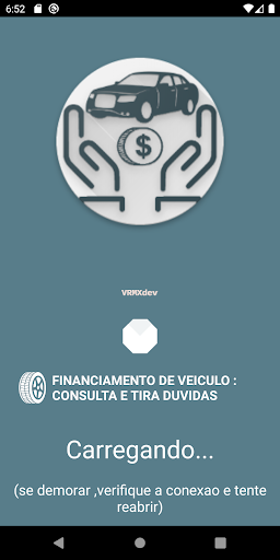 Android application Financiamento de veiculo : Con screenshort