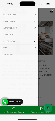 MaiDaily Cleaning Services Screenshot 3 - AppWisp.com