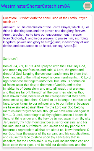 Westminster Shorter Catechism Screen 3