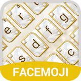Gold Diamond Emoji Keyboard Theme for Messenger icon