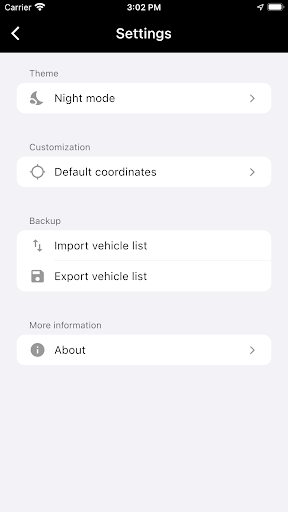 MultiVehicle Finder Screen 2