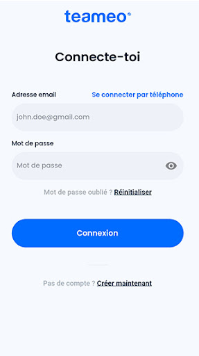 Teameo Screen 2