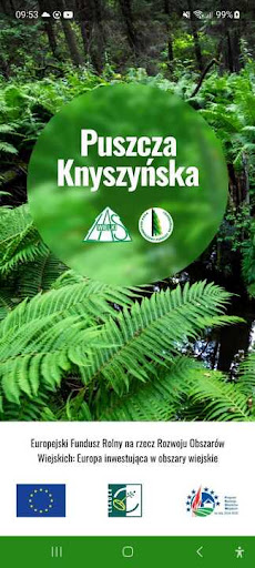 Android application Puszcza Knyszyńska screenshort