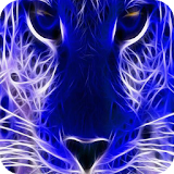 Blue leopard Live WP icon