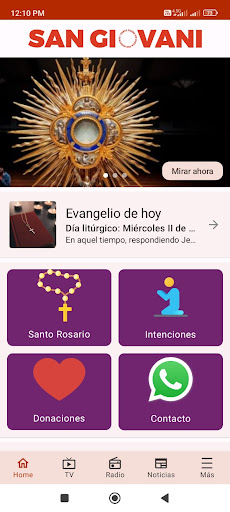 Android application San Giovani Radio y TV screenshort