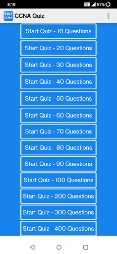 CCNA Quiz Questions Screen 2