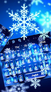 Crystal Winter Snowflake Keyboard