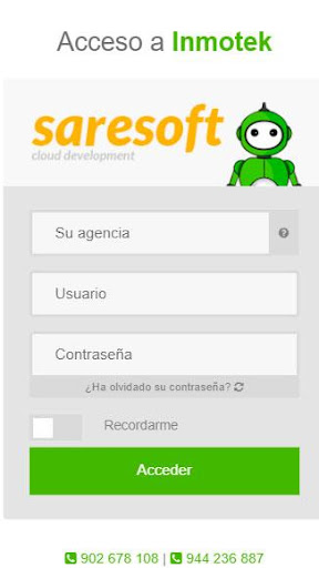 Android application inmotek screenshort