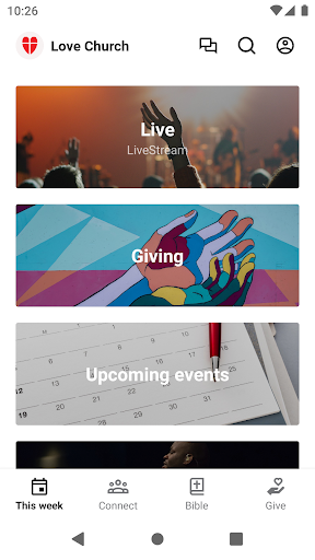 Android application Love Church - PA screenshort